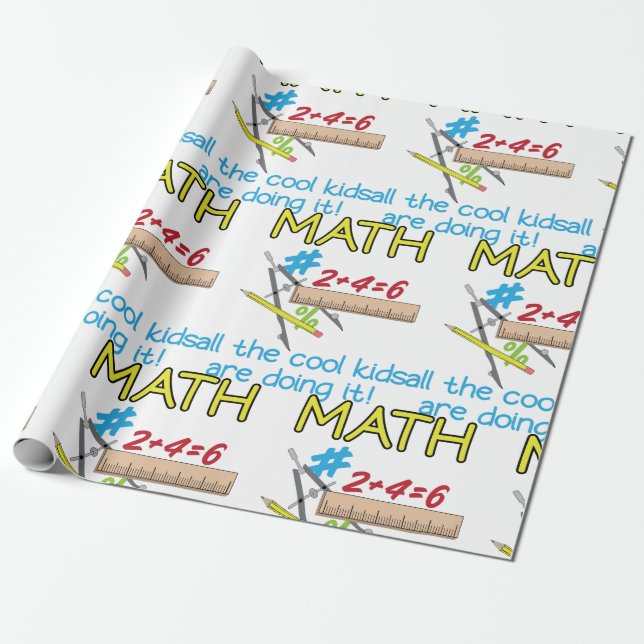 Math Wrapping Paper (Unrolled)