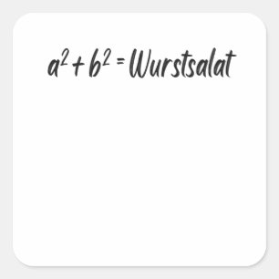 Mathe Mathematiker Humor Schule Spaß Square Sticker