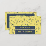 Mathematic Icon Design, Math Tutor, Teacher Business Card<br><div class="desc">Mathematic Icon Design,  Math Tutor,  Teacher Business Cards by The Business Card Store. Easily personalize these cards with your own wording by using the "personalize this template" section or click the "customize further" link to change the font styles,  colors and layout to suite.</div>