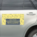 Mathematic Icon Design, Math Tutor, Teacher Car Magnet<br><div class="desc">These vehicle magnets come in a variety of shapes and sizes. A great way to advertise yourself,  your business or your company.</div>