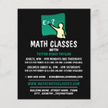 Mathematic Logo, Math Classes Advertising Flyer<br><div class="desc">Mathematic Logo,  Math Classes Advertising Flyers By The Business Card Store.</div>