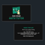 Mathematic Logo, Math Tutor, Teacher Business Card<br><div class="desc">Mathematic Logo,  Math Tutor,  Teacher Business Cards by The Business Card Store. Easily personalize these cards with your own wording by using the "personalize this template" section or click the "customize further" link to change the font styles,  colors and layout to suite.</div>