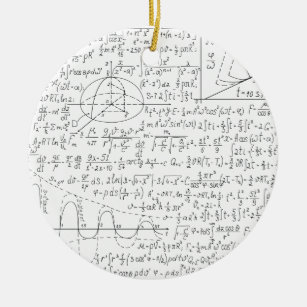 Mathematic Lovers, Math Formula, Math Geek Ceramic Tree Decoration