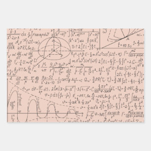 Mathematic Lovers, Math Formula, Math Geek Wrapping Paper Sheet