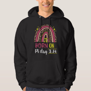 Mathematic Math Teacher Born On Pi Day 3 14 Leopar Hoodie