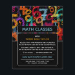 Mathematic Number Design, Math Classes Advertising Flyer<br><div class="desc">Mathematic Number Design,  Math Classes Advertising Flyers By The Business Card Store.</div>