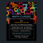 Mathematic Number Design, Math Classes Advertising Poster<br><div class="desc">Mathematic Number Design,  Math Classes Advertising Poster By The Business Card Store.</div>