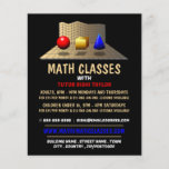 Mathematic Shapes, Math Classes Advertising Flyer<br><div class="desc">Mathematic Shapes,  Math Classes Advertising Flyers By The Business Card Store.</div>