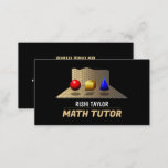 Mathematic Shapes, Math Tutor, Teacher Business Card<br><div class="desc">Mathematic Shapes,  Math Tutor,  Teacher Business Cards by The Business Card Store. Easily personalize these cards with your own wording by using the "personalize this template" section or click the "customize further" link to change the font styles,  colors and layout to suite.</div>