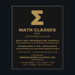 Mathematic Sigma Symbol, Math Classes Advertising Flyer<br><div class="desc">Mathematic Sigma Symbol,  Math Classes Advertising Flyers By The Business Card Store.</div>