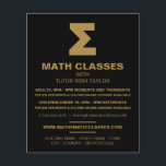 Mathematic Sigma Symbol, Math Classes Advertising Flyer<br><div class="desc">Mathematic Sigma Symbol,  Math Classes Advertising Flyers By The Business Card Store.</div>