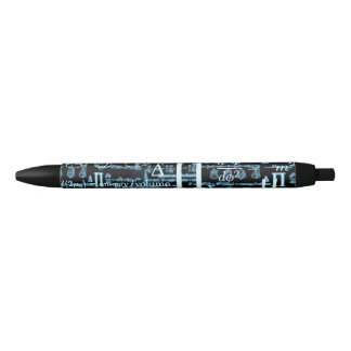 mathematical algebra geometry black ink pen