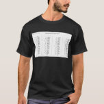 Mathematical Chart of Decimal Fraction Equivalents T-Shirt<br><div class="desc">Mathematical Chart of Decimal Fraction Equivalents Image reproduction rights can be found in the link near the bottom of this description. Sign up to Mr. Rebates for FREE and save 12% on any zazzle order in addition to a $5.00 sign up bonus All Rights Reserved; without: prejudice, recourse or notice...</div>