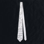 Mathematical Equation Tie<br><div class="desc">A dizzying mathematical equation covers the entire tie against a white background. Perfect for engineers,  scientists,  teachers,  or for those that love to torture themselves for fun.</div>
