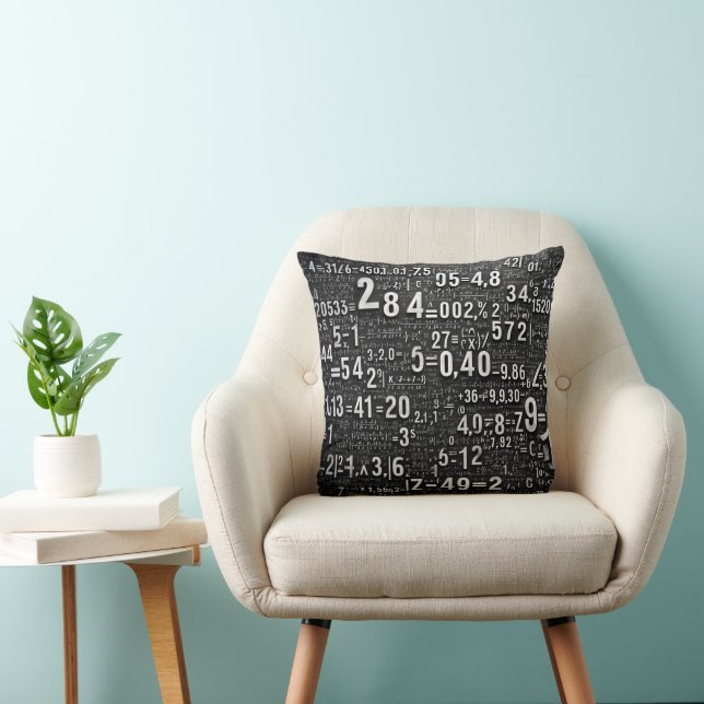 Mathematical Equations and Formulas Cushion (Chair)