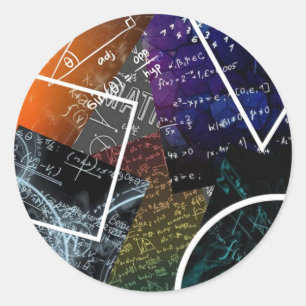 Mathematical Equations Geometric Sticker 