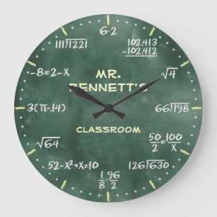 Mathematical Equations Personalizable Clock