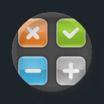 Mathematical Icons Paper Plate<br><div class="desc">Mathematical equation icons on a black background. This design looks really effective on these Paper Plates</div>