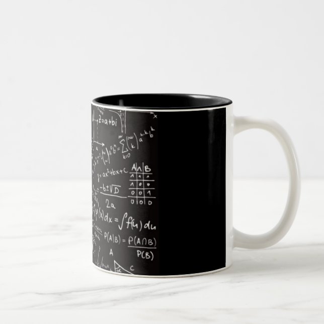 Mathematical sumbols Two-Tone coffee mug (Right)