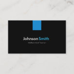 Mathematical Teacher Modern Aqua Blue Business Card<br><div class="desc">Mathematical Teacher - Modern Aqua Blue - Unique Business Card for you.</div>