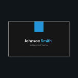 Mathematical Teacher Modern Aqua Blue Business Card<br><div class="desc">Leave a powerful impression with this expertly designed business card. It's a stylish, memorable tool for networking, client meetings, and brand growth, ensuring your information is presented effectively. Zazzle's intuitive editing tools give you complete control to personalise text, fonts, and layout, creating a card that perfectly reflects your unique brand....</div>