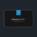 Mathematical Teacher Modern Aqua Blue Business Card<br><div class="desc">Leave a powerful impression with this expertly designed business card. It's a stylish, memorable tool for networking, client meetings, and brand growth, ensuring your information is presented effectively. Zazzle's intuitive editing tools give you complete control to personalise text, fonts, and layout, creating a card that perfectly reflects your unique brand....</div>