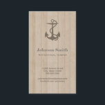 Mathematical Teacher - Nautical Anchor Wood Business Card<br><div class="desc">Elevate your professional image with this expertly designed business card. Whether you're connecting with clients, expanding your network, or promoting your brand, this card delivers a polished and lasting impression. Zazzle's user-friendly customisation options make it easy to tailor the text, fonts, and layout to perfectly align with your brand's aesthetic....</div>