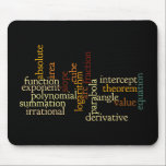 Mathematical Terms Mousepad<br><div class="desc">This mousepad features common mathematical terms. Great for a math teacher,  tutor,  or student.</div>