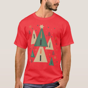 Mathematical triangle Christmas Ugly Christmas T-Shirt