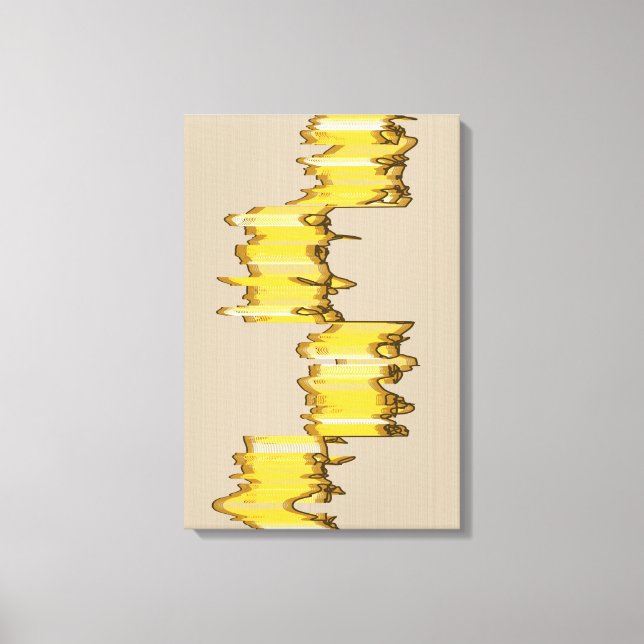 Mathematically Aligned Sculpture  Canvas Print (Front)