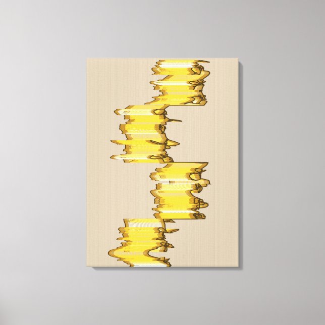 Mathematically Aligned Sculpture  Canvas Print (Front)