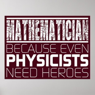 Mathematician Because Even Physicists Need Heroe Poster