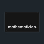 mathematician. business card<br><div class="desc"></div>