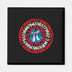 Mathematician Captain Pi Superhero Math Nerd Geek  Magnet