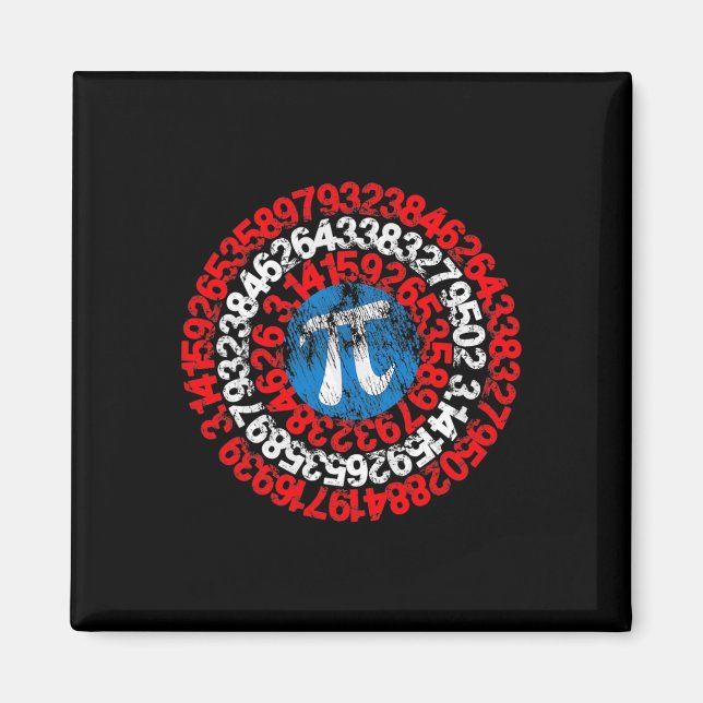 Mathematician Captain Pi Superhero Math Nerd Geek  Magnet (Front)