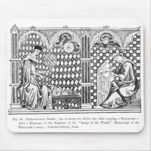 Mathematician Monks: one teaching the Globe Mouse Pad