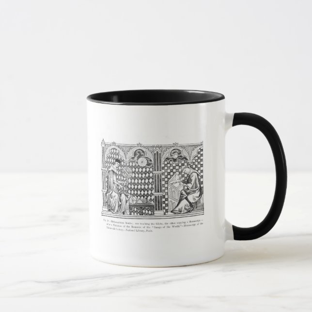 Mathematician Monks: one teaching the Globe Mug (Right)