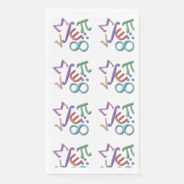 "mathematician" napkin (Front)