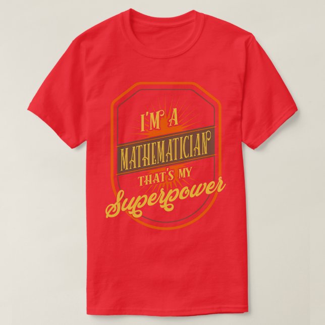 Mathematician T-Shirt (Design Front)