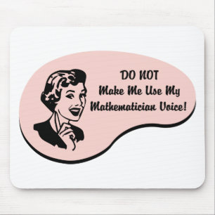 Mathematician Voice Mouse Pad