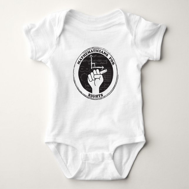Mathematicians for Rights Baby One-piece Baby Bodysuit (Front)
