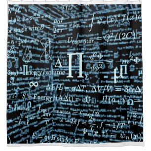 Mathematics Algebra Design Shower Curtain