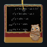 Mathematics Christmas Wish Ceramic Tree Decoration<br><div class="desc">One For the Nerds! Mathematics Christmas Wish is ready for your customisation. (A) Customise all fonts to your size, colour, and style. (B) Customise what you desire to say in each predefined field. (C) To create your own version of this product simply press the "Customise" button. Then as you click...</div>