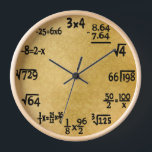 Mathematics Clock<br><div class="desc">Clock for mathematicians... </div>