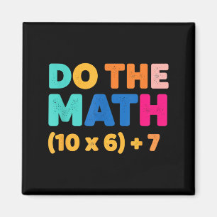 Mathematics Do The Math Colorful Equation Design Magnet