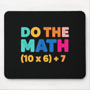 Mathematics Do The Math Colorful Equation Design Mouse Pad