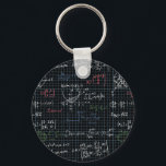 Mathematics Equation for Math Geek Teacher Student Key Ring<br><div class="desc">It is a great way to showcase an unique customised tie with this Mathematics Formulas Pattern design. The personalised tie is also a perfect gift for your Professor,  Teacher,  Dad,  Grandpa,  Uncle,  Step dad,  or any special someone,  they will be proud to wear.</div>