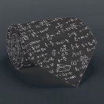 Mathematics Equation for Math Geek Teacher Student Tie<br><div class="desc">The men's tie features a captivating pattern inspired by science equipment and lab items, making it a perfect gift to present to a father or teacher. The design showcases a variety of scientific tools and symbols, such as beakers, test tubes, microscopes, atoms, and formulas. The intricate details of these elements...</div>