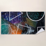 Mathematics Formula Beach Towel<br><div class="desc">Show off your love for learning at the pool or beach with this vibrant towel,  decorated with a mix of mathematical formulas,  equations,  and geometric shapes. Perfect for students,  teachers,  and STEM enthusiasts,  this absorbent towel combines creativity and comfort for every sunny adventure.</div>