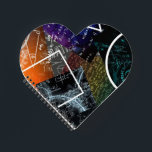 Mathematics Formula Heart Spiral Notebook<br><div class="desc">Show your love for learning with this heart-shaped spiral notebook,  featuring a dynamic collage of mathematical formulas,  equations,  and geometric designs. Perfect for students,  teachers,  and STEM fans,  this notebook brings creativity and inspiration to notes,  lists,  or journalling.</div>